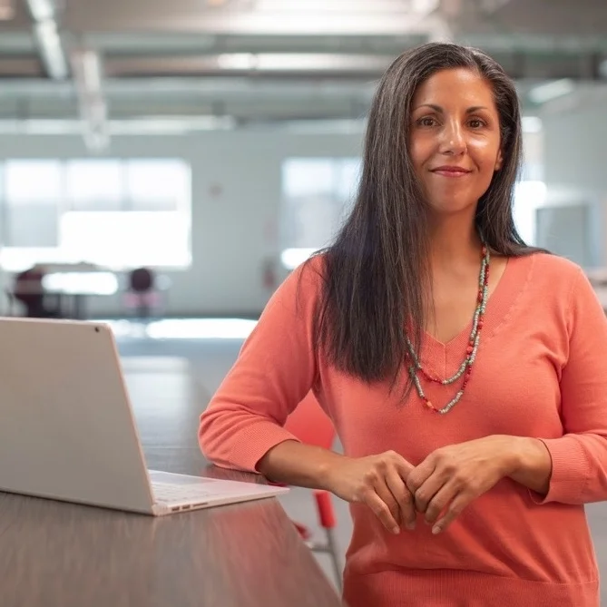 professional woman with laptop