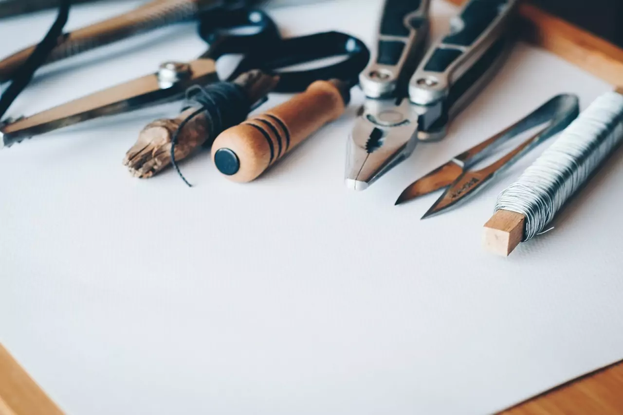 tools on a table